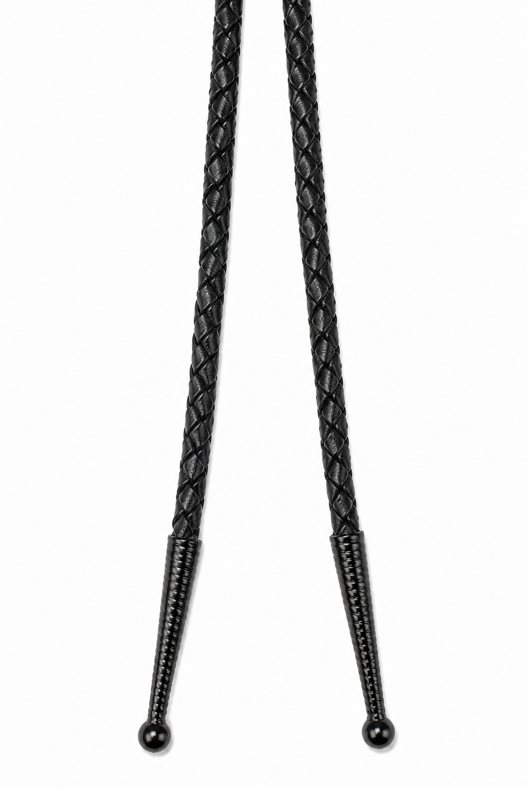 XL 3.5” Black & Gray Megalodon Tooth Inlayed w/ Abalone Shell, Black metal tips, Black Braided Leather