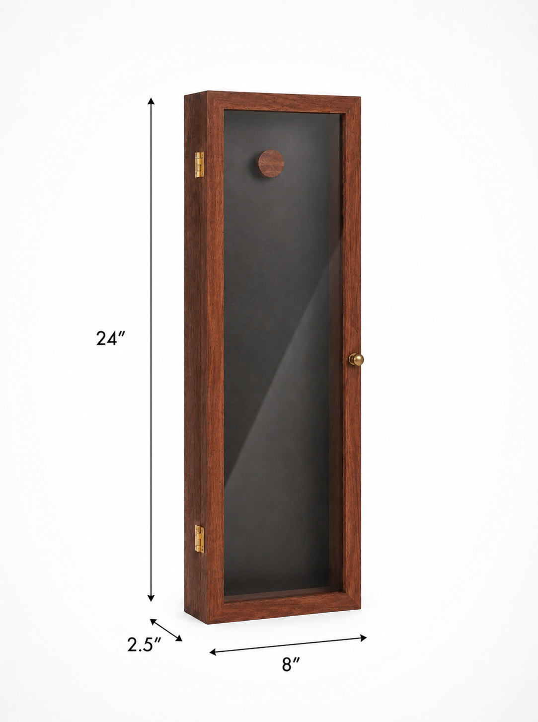 Closed Face Plexiglass Shadow Box - Walnut